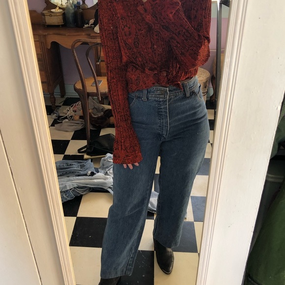 Rare Vintage VICEROY Wide Leg Jeans - Picture 3 of 4